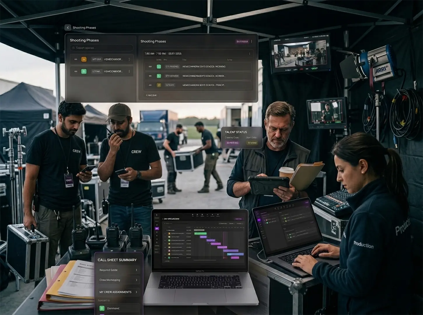 Connected shoot day system
